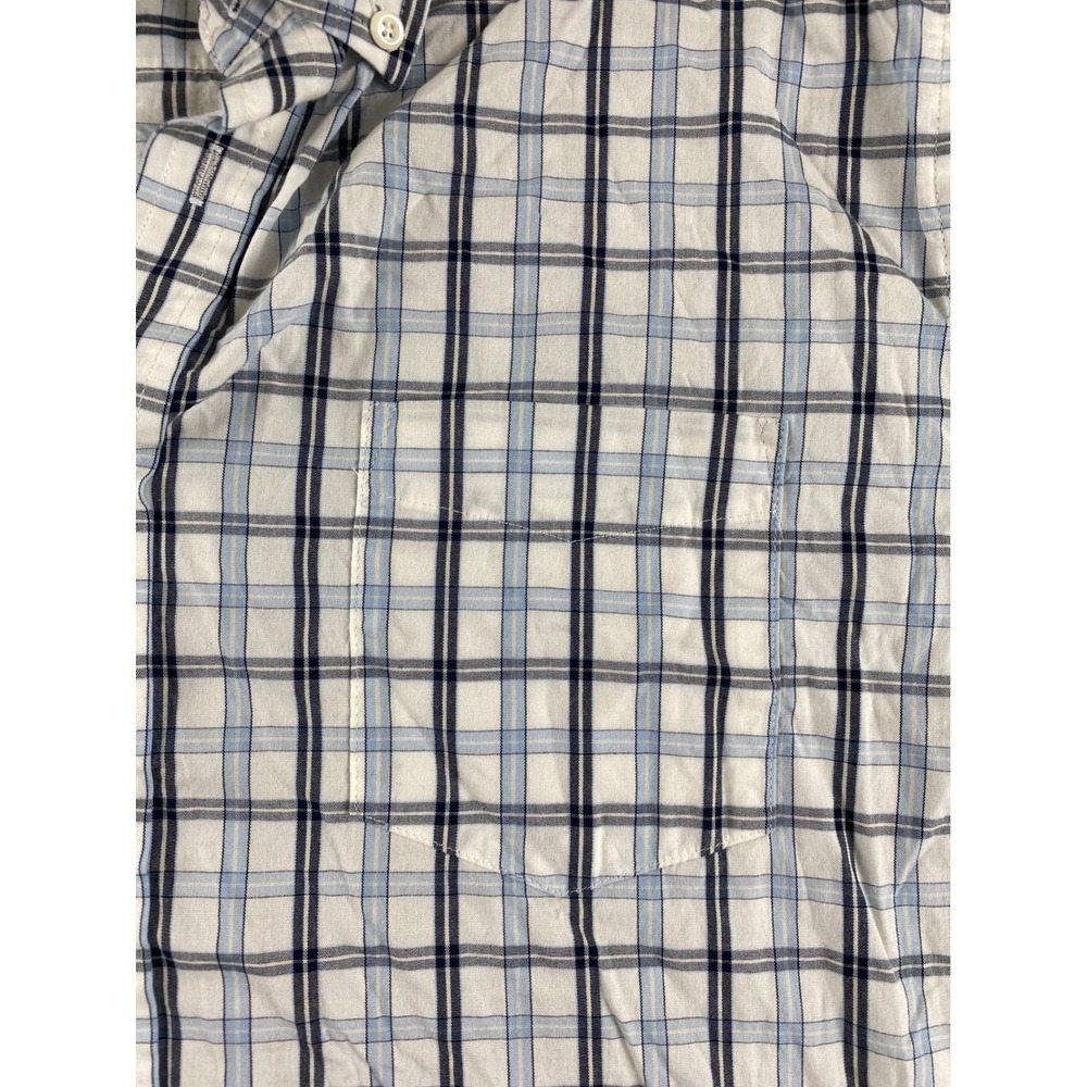 Croft & Barrow Men's L Stretch Button Up Plaid Dress Shirt Long Sleeve - Picture 4 of 12